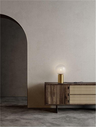 Stolní lampy dekorační - NV 9028842 Stolní lampa JIAN mosazný zlatý kov a bílé sklo s přechody E27 1x12W 230V IP20 bez žárovky - NOVA LUCE - foto 1