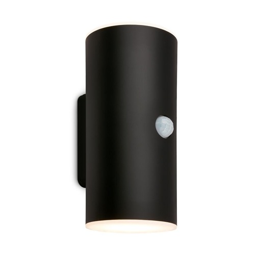 Nástěnná - BRI 3787015 Lima LED venkovní nástěnné svítidlo, pohybové čidlo, soumrakový senzor, nabíjecí, černá - BRILONER - foto 1