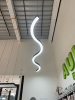 Podélná - ARCHI SBS/LO/1200/90°/4K/BR-SESTAVA Závěsné svítidlo BELO (sestava VLNA) bronz 52W 4000K 3m direct ON/OFF - Archilight