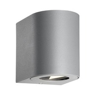 Nástěnná - NOR 49701010 Venkovní nástěnné svítidlo Canto 2 2x6W LED šedá čirá - NORDLUX