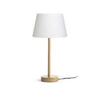 Stolní lampy dekorační - RED R14033 MAUI/ALVIS 24 stolní krémově bílá dřevo 230V E27 7W - RED - DESIGN RENDL