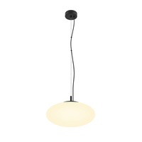 Koule - LA 1010413 OLYPSO 40 závěsné svítidlo, E27, délka závěsu 400 cm, 1 x max. 40 W, černá - BIG WHITE (SLV)
