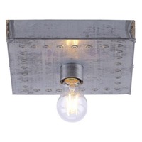Hranatá - LD 11917-77 SAMIA Stropní svítidlo, industriální styl, 22,5x22,5cm - LEUCHTEN DIREKT / JUST LIGHT