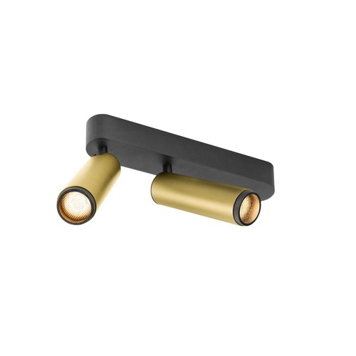 Bodová - LA 1009082 GRIP! M Povrchové stropní svítidlo, dvojité, PHASE, 2700 K, 28 W, 42°, zlatá / černá - BIG WHITE (SLV) - foto 1