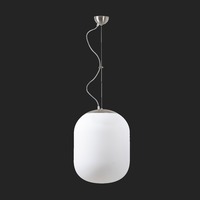 Nouzové osvětlení - OS TAN67848 TANIA L2 závěsné skleněné svítidlo nerez broušená / bílá IP40 4000 K 41W LED nouzové kombinované 3 h (původní kód OS 67848) - OSMONT