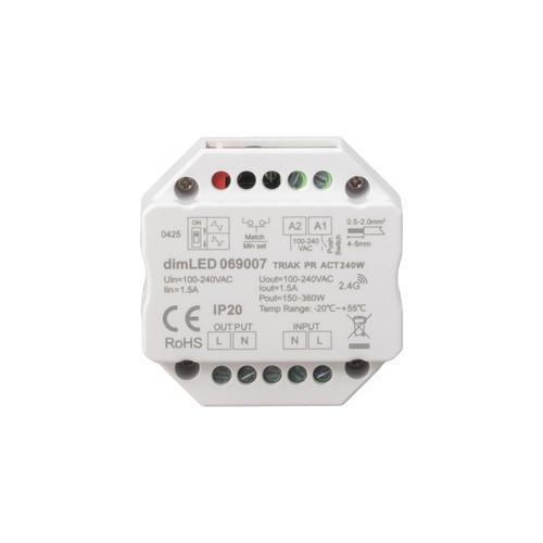 Ovladače, řídící jednotky - Stmívač dimLED TRIAK PR ACT240W - foto 1