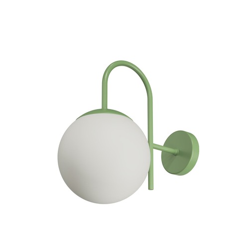 Dekorativní - OS ANC40010 ANCHA 2 nástěnné skleněné svítidlo zelená / bílá IP40 25W E27 - OSMONT - foto 1