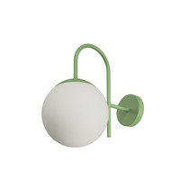 Dekorativní - OS ANC40010 ANCHA 2 nástěnné skleněné svítidlo zelená / bílá IP40 25W E27 - OSMONT