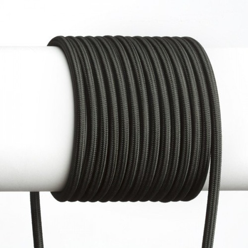 Kabely, šňůry - RED R12222 FIT textilní kabel 3X0,75 1bm černá - RED - DESIGN RENDL - foto 1