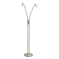 Stojací lampy - LD 11937-55 MAX LED LED stojací svítidlo, 2-ramenné, sklo, ocel 3000K - LEUCHTEN DIREKT / JUST LIGHT