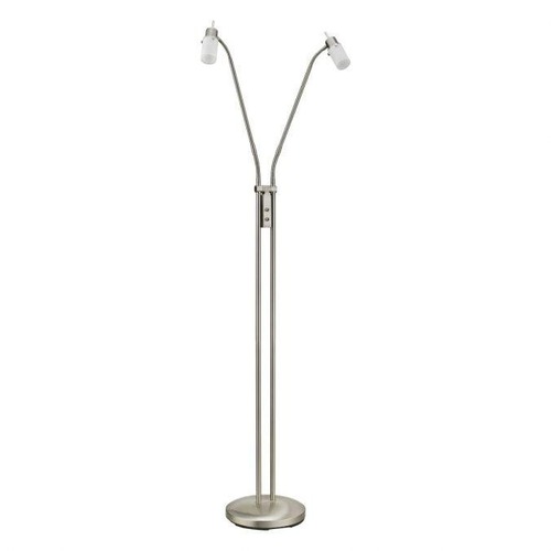 Stojací lampy - LD 11937-55 MAX LED LED stojací svítidlo, 2-ramenné, sklo, ocel 3000K - LEUCHTEN DIREKT / JUST LIGHT - foto 1