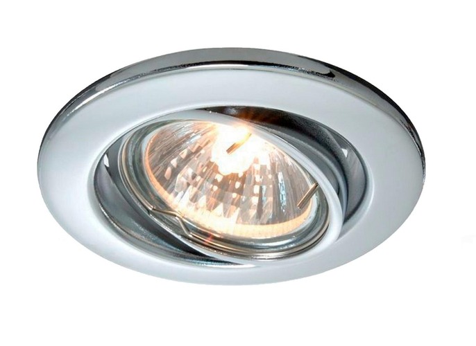 Kruhová - IMPR 110033 Deko-Light stropní vestavné svítidlo 220-240V AC/50-60Hz GU10 1x max. 35,00 W stříbrná - LIGHT IMPRESSIONS - foto 1