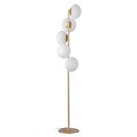 Stojací lampy - FAN I-RIPPLE-PT5-ORO Stojací lampa Piantana Ripple zlatá, 5xE27, 32,5 x 160 cm - FANEUROPE
