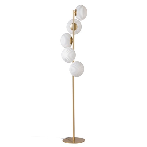 Stojací lampy - FAN I-RIPPLE-PT5-ORO Stojací lampa Piantana Ripple zlatá, 5xE27, 32,5 x 160 cm - FANEUROPE - foto 1