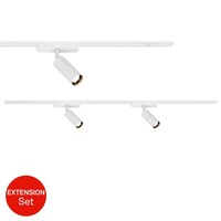 Lištové Briloner 48V - BRILO 8026026 Luxtrail lištový systém, prodlužovací sada, 2x LED spoty, bílá - BRILO