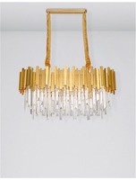 Dekorativní - NV 9050130 Závěsné svítidlo GRANE zlatý kov a křišťál E14 8x5W 230V IP20 bez žárovky - NOVA LUCE