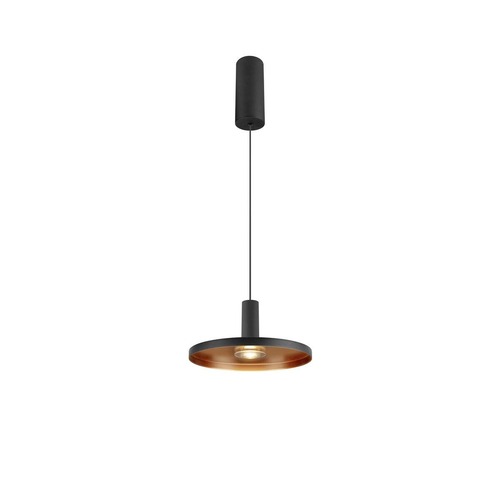 Kónická - LA 1010792 LALU® SET závěsné svítidlo, LED základna, PLATE 22, PHASE, délka závěsu 200 cm, 2700/3000 K, 40°, černá - BIG WHITE (SLV) - foto 1