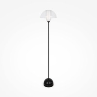 Stojací lampy - M MOD177FL-01B Stojací lampa Memory E14 40W černý kov průhledné sklo - MAYTONI