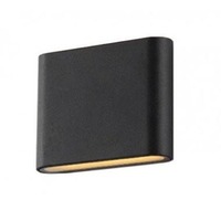 Nástěnná - AZZ AZ2180 LED Venkovní nástěnné svítidlo Azzardo Cremona S dark grey AZ2180 6W 340lm 3000K IP54 11,5cm tmavě šedé - AZZARDO