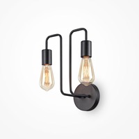 Dekorativní - M T532WL-02B Nástěnné svítidlo Gilbert E27 2x60W černý kov designové - MAYTONI