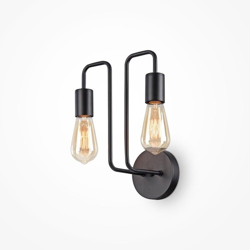 Dekorativní - M T532WL-02B Nástěnné svítidlo Gilbert E27 2x60W černý kov designové - MAYTONI - foto 1