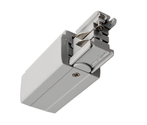 Lišty a příslušenství IVELA - IMPR 710010 Deko-Light kolejnicový systém 3-fázový 230V D Line elektrické napájení levé 230V šedá RAL 7040 98,5  - LIGHT IMPRESSIONS - foto 1