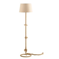 Stojací lampy - FAN I-ROPE-PT Stojací lampa Piantana Rope černá, patice E27, 38 x 150 cm - FANEUROPE