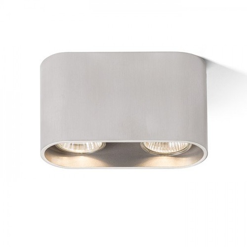 Downlight - RED R12733 MANTOVA II stropní česaný hliník 230V GU10 2x35W - RED - DESIGN RENDL - foto 1
