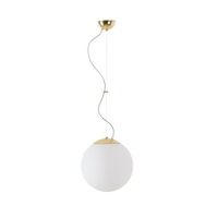 Koule - OS ISI63779 ISIS L2 PM-M závěsné plastové svítidlo mosaz / bílá IP40 25W E27 - OSMONT