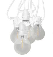 Dekorační - CEN FSTABCL-062722 LED FIESTA Světelný řetěz BÍLÝ s 10 LED žárovkami ČIRÉ 6W E27 200Lm IP44 - CENTURY