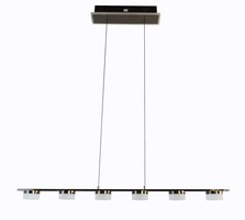 Podélná - GT 7066-702 Závěsné svítidlo Cassis 30W 3000lm 3000K černý chrom - GeeTi