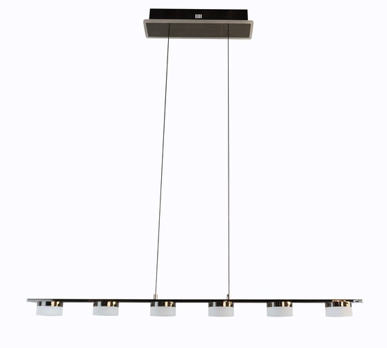 Podélná - GT 7066-702 Závěsné svítidlo Cassis 30W 3000lm 3000K černý chrom - GeeTi - foto 1