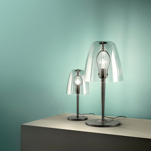 Stolní lampy dekorační - FAN I-ARES-L1-TR Stolní lampa Lumetto Ares, průhledné, 1 x E14, 18 x 36 cm - FANEUROPE - foto 1