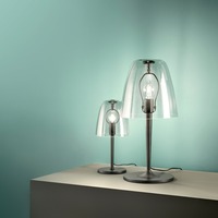Stolní lampy dekorační - FAN I-ARES-L1-TR Stolní lampa Lumetto Ares, průhledné, 1 x E14, 18 x 36 cm - FANEUROPE