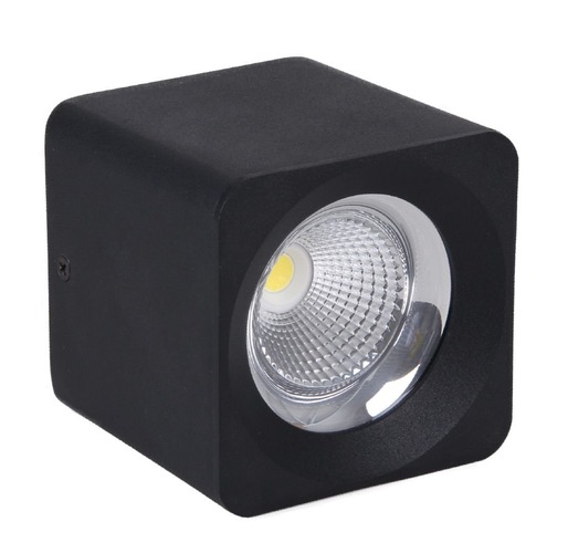 Hranatá - CEN QBNE-2513140 Stropní SVÍTIDLO LED QUBE ČERNÉ 131x131x133mm 25W/230VAC 4000K 2500Lm 45d IP20 - CENTURY - foto 1
