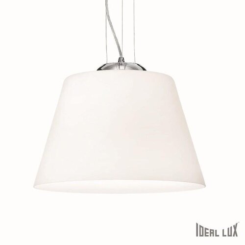 Kónická - ILUX 025438 Závěsné svítidlo Ideal Lux Cylinder SP1 D40 bianco 025438 bílé 40,5cm - IDEALLUX - foto 1