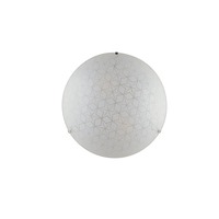 Plafoniéry - FAN I-ESAGRAM-PL30 Stropní svítidlo Esagram, bílé, 2 x E27, 30 x 9,5 cm - FANEUROPE