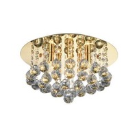 Kruhová - AZZ AZ3083 Stropní svítidlo Bolla 38  zlaté, G9 5x40W  - AZZARDO