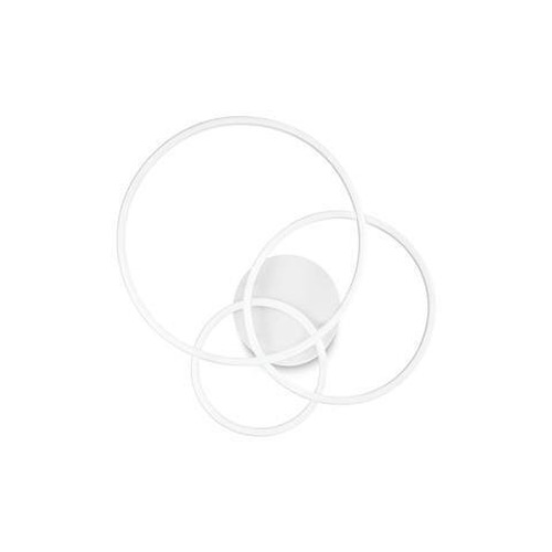Kruhová - ILUX 255019 LED Stropní a nástěnné svítidlo Ideal Lux FRAME PL CERCHIO BIANCO 255019 40W 2800lm 3000K IP20 56cm bílé - IDEALLUX - foto 1