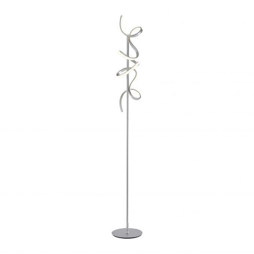 Stojací lampy - LD 19031-21 CURLS LED stojací svítidlo, stříbrná, moderní design 3000K - LEUCHTEN DIREKT / JUST LIGHT - foto 1
