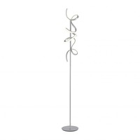 Stojací lampy - LD 19031-21 CURLS LED stojací svítidlo, stříbrná, moderní design 3000K - LEUCHTEN DIREKT / JUST LIGHT