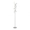Stojací lampy - LD 19031-21 CURLS LED stojací svítidlo, stříbrná, moderní design 3000K - LEUCHTEN DIREKT / JUST LIGHT