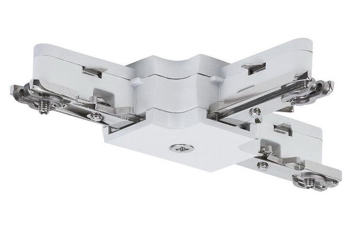 Lišty a příslušenství - P 97686 URail systém Light&Easy "T" spojka 125mm max.1000W bílá 230V kov - PAULMANN - foto 1