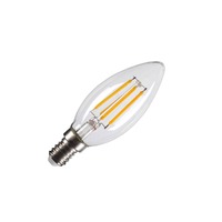 E14 - LA 1005284 C35 E14 LED světelný zdroj transparentní 4,2 W 2700 K CRI 90 320° - BIG WHITE (SLV)