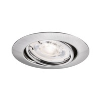 Kruhová - P 94948 LED vestavné svítidlo Base GU10 Flat výklopné 4W 230V 2700K kov kartáčovaný - PAULMANN