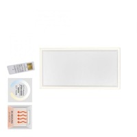 Hranatá - LD 18069-16 BEROA LED stropní svítidlo s infračerveným topením hranaté bílé dálkový ovladač 2700-5000K - LEUCHTEN DIREKT / JUST LIGHT