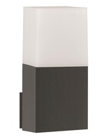 Nástěnná - NV 713412 Venkovní nástěnné svítidlo STICK tmavě šedý hliník bílý akryl E27 1x12W 220-240V IP54 bez žárovky - NOVA LUCE