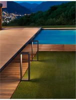 Sloupková - NV 9104022 Venkovní sloupkové svítidlo NED tmavě šedý hliník skleněný difuzor LED 6W 3000K 220-240V 38st. IP54 - NOVA LUCE