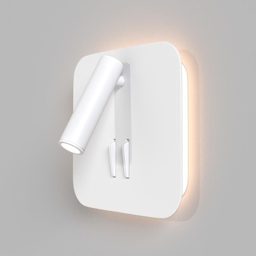Bodová - M C175-WL-01-6W-W Nástěnné svítidlo IOS 176 3000K 9W teplá bílá 550lm bílý hliník nastavitelné přímé a nepřímé světlo - MAYTONI - foto 1