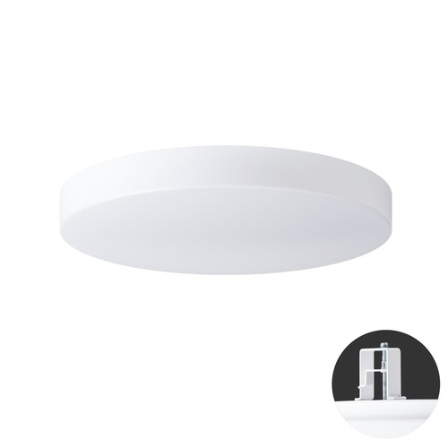 Koupelnová - OS DEL68161 DELIA V3 stropní/nástěnné plastové polovestavné svítidlo bílá IP44 3000 K 33W LED DALI (původní kód OS 68161) - OSMONT - foto 1